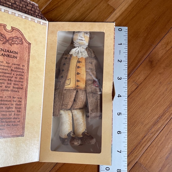 Hallmark Benjamin Ben Franklin Bicentennial Doll Vintage Cloth Toy Original box - Picture 10 of 10